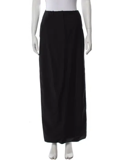 Pre-owned Bevza Wool Straight Leg Pants In Black