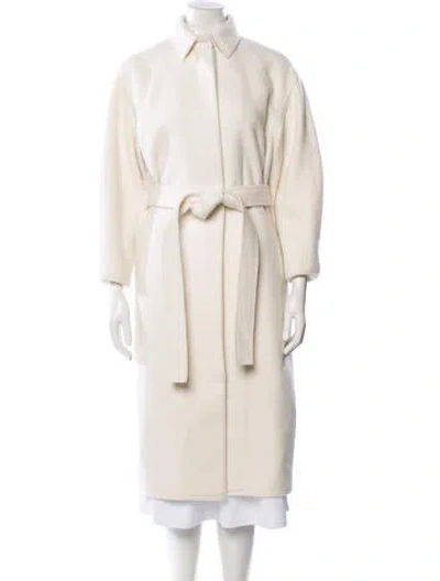 Pre-owned Bevza Wool Trench Coat In Neutral
