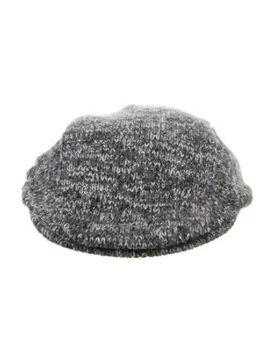 Pre-owned Bevza Wool-blend Flat Cap In Gray