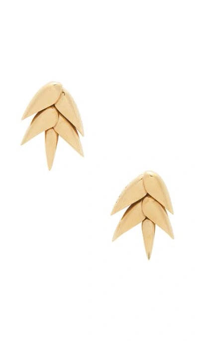 Bevza Xs Spikelet Earrings In Gold