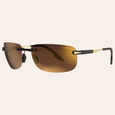 Bex Brackley X Tortoise & Gold Sunglasses In Brown