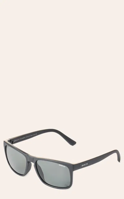 Bex Jaebyrd Ii Matte Black Frame & Gray Lens Sunglasses