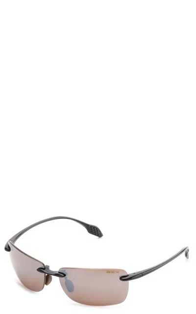 Bex Jaxyn X Black Brown Polarized Sunglasses