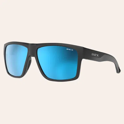 Bex Pillar Black & Sienna Blue Sunglasses
