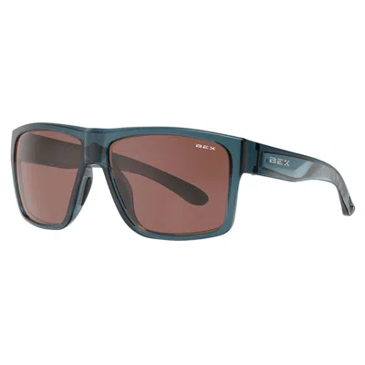 Bex Pillar Clear Lake Blue & Brown Sunglasses In Green