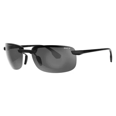 Bex Ripley Black & Gray Sunglasses In Green