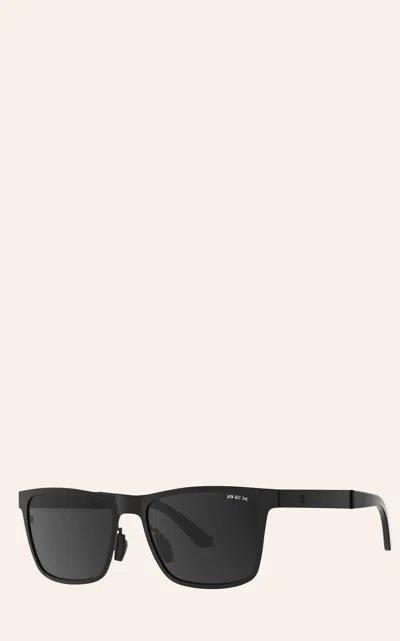 Bex Rockyt Matte Black With Gray Lenses Classic Sunglasses