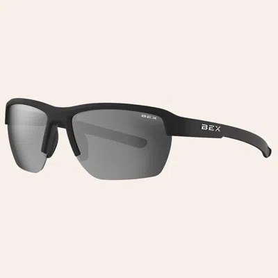 Bex Swivel Black & Silver Polarized Sunglasses