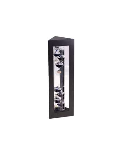Bey-berk 13" Galileo Thermometer With Weights In Black