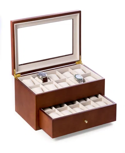 Bey-berk 20 Watch Box In Brown