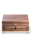 Bey-berk 3 Level Jewelry Box In Walnut