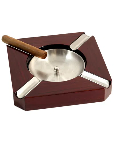 Bey-berk 4-cigar Lacquered Wood Ashtray