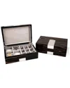 Bey-berk 4-watch & Cufflink Valet Box