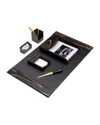 Bey-berk 6-piece Leather Desk Set In Multi
