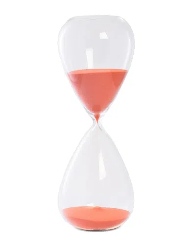 Bey-berk 90 Minute Crystal Sand Timer In Transparent
