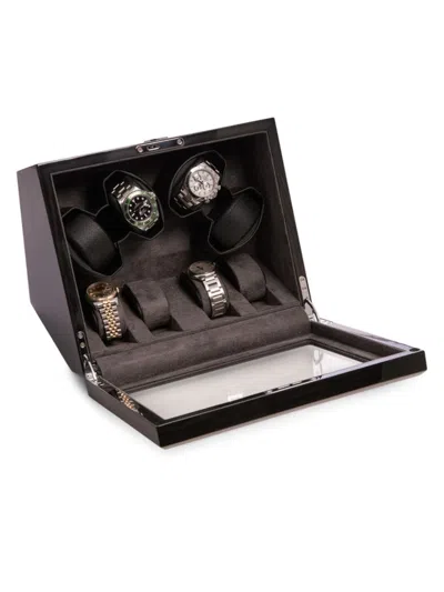 Bey-berk Kids' Acrylic Watch Case In Brown