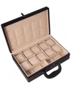 Bey-berk Alfred Black Watch Box Briefcase