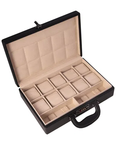 Bey-berk Alfred Black Watch Box Briefcase