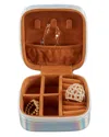 Bey-berk Ava Jewelry Case In Metallic