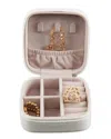 Bey-berk Ava Jewelry Case In White