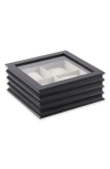 Bey-berk Bash Wooden Watch Case In Black
