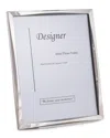 Bey-berk Bey Berk Silver Tone 4in X 6in Picture Frame In Silver