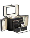 Bey-berk Black Leather 4 Level Jewelry Box