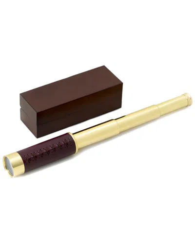 Bey-berk Brass 30mm Telescope In Multi