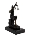 Bey-berk Bronze Crying Lady Justice Sculpture