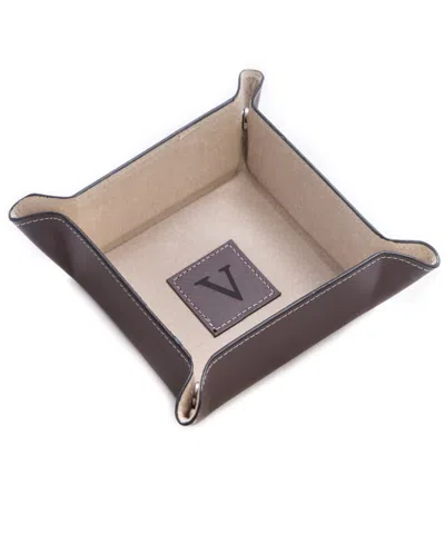 Bey-berk Brown Leather Snap Valet In White