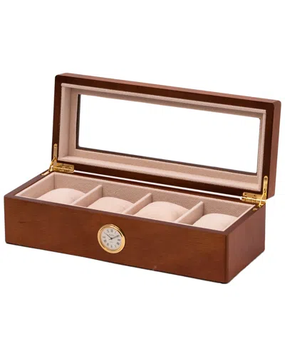 Bey-berk Brown Wood 4 Watch Case