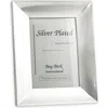 Bey-berk Brushed 5" X 7" Picture Frame In Silver