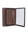 Bey-berk Multi Compartment Business Padfolio In Brown