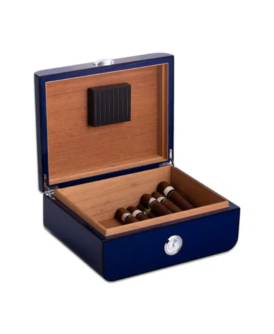 Bey-berk Carbon Fiber Design 40 Cigar Humidor In Black