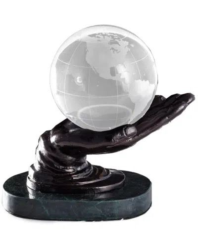 Bey-berk Cast Metal Hand Ball Holder In Multi