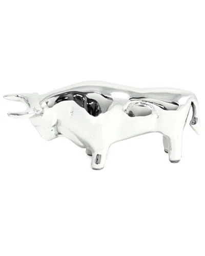 Bey-berk Chrome Plated Bull Paperweight