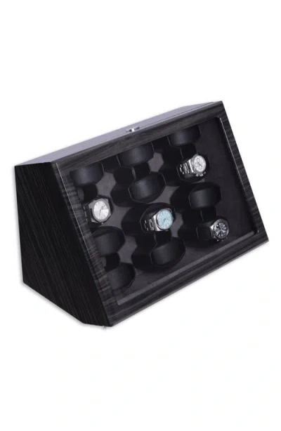 Bey-berk Cosmo 12-watch Winder & Case In Grey