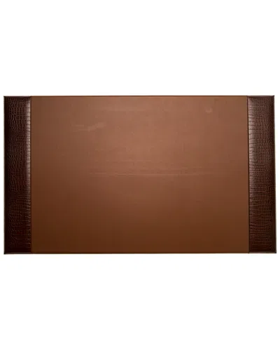 Bey-berk Croco Leather Desk Pad