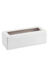 Bey-berk Dani Wooden Watch Case In White Multi