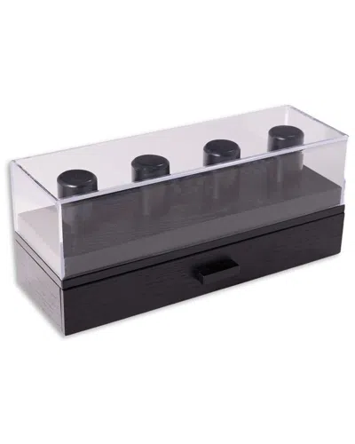 Bey-berk Darian Watch And Accessory Box 1 In Black
