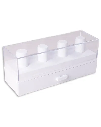 Bey-berk Darian Watch And Accessory Box 3 In White