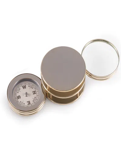 Bey-berk Desk Accent In Gold