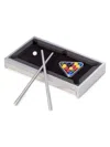Bey-berk Desktop Pool Table Set In Neutral
