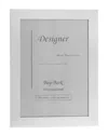 Bey-berk Brushed Metal 4x6 Picture Frame With Easel Back