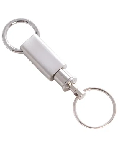 Bey-berk Dnu Unprofitable  Silver Plated Twopc Valet Key Ring