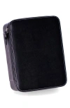 Bey-berk Drake Leather Watch & Accessory Case In Black