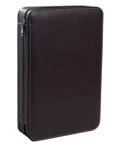Bey-berk Francis Watch And Sunglass Travel Case Br In Black