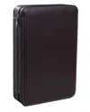 Bey-berk Francis Watch And Sunglass Travel Case In Brown