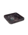 Bey-berk Genuine Marble Catch-all Tray In Brown