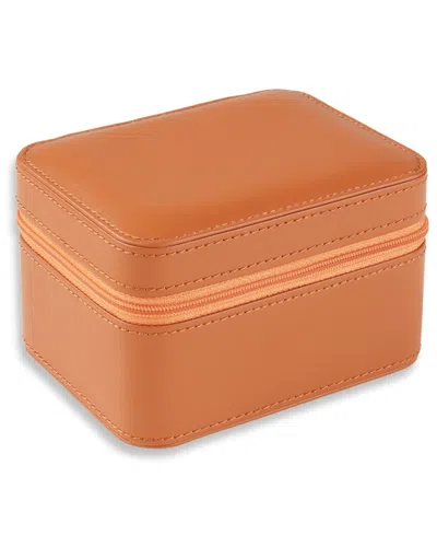 Bey-berk Genuine Leather 2-watch Storage Case In Brown